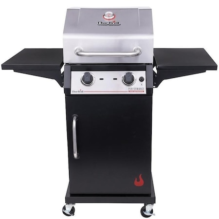 Char-Broil Gas Grill, Liquid Propane, 1 ft 5-1/2 in W Cooking Surface, 1 ft 5-3/32 in D Cooking Surface 463655021